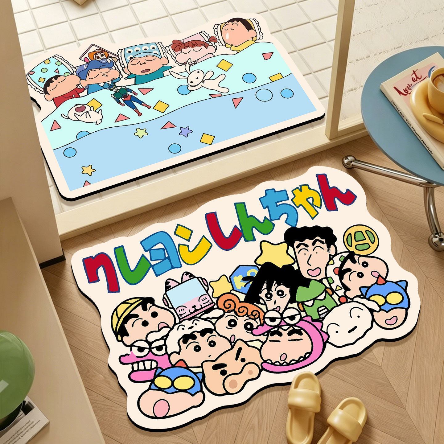 Quick Dry Diatomite Bath Mat - Tappetino da Bagno Irregolare Crayon Shin-chan,
