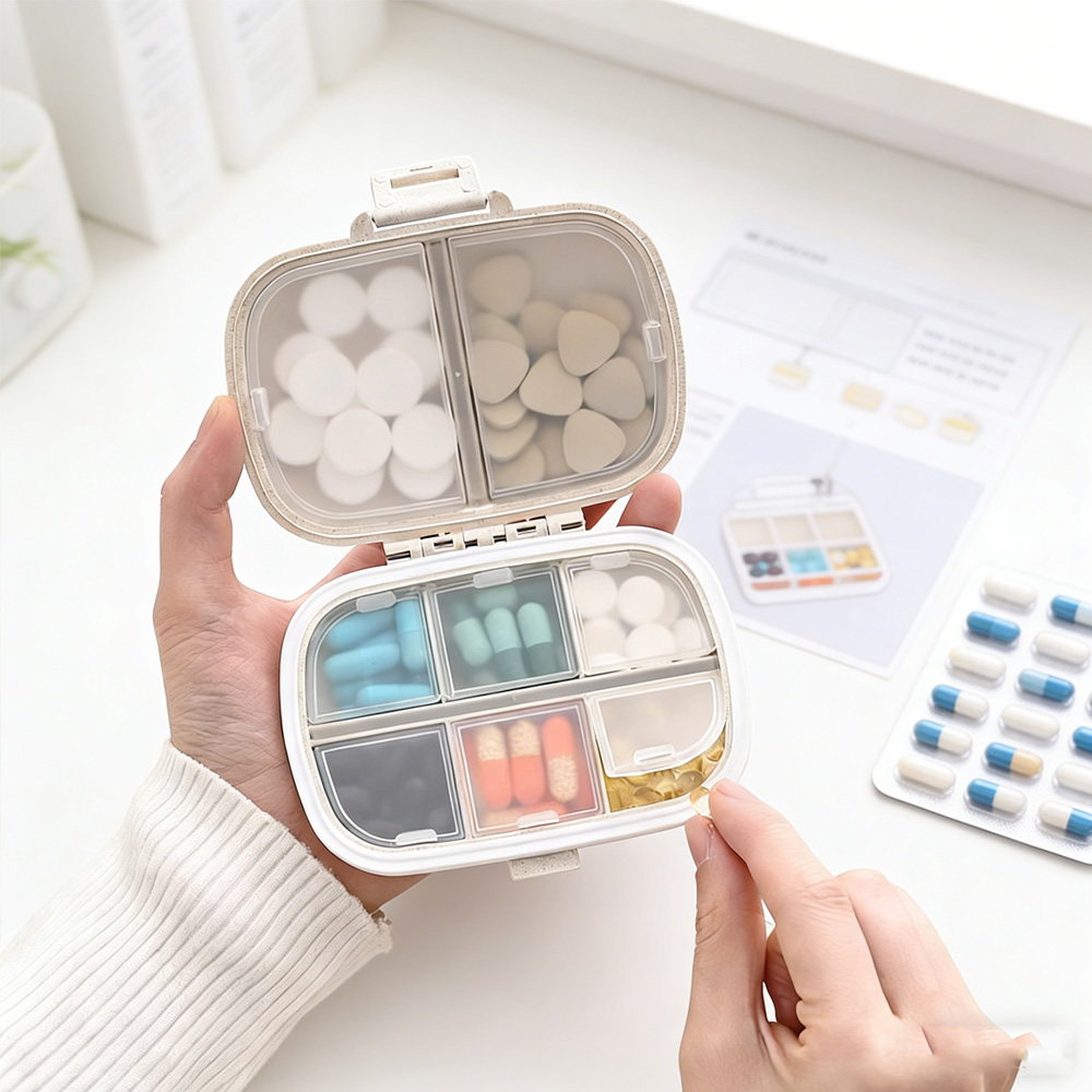 Storage & Organization - Contenitore Portatile per Medicinali, Organizzatore Settimanale