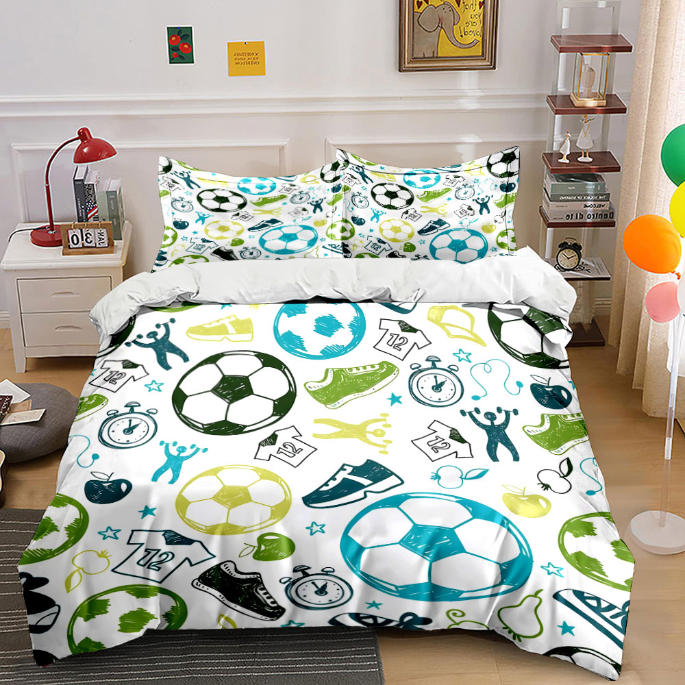 Duvet Cover Sets With Zipper - Set copripiumino con motivi a cartoni