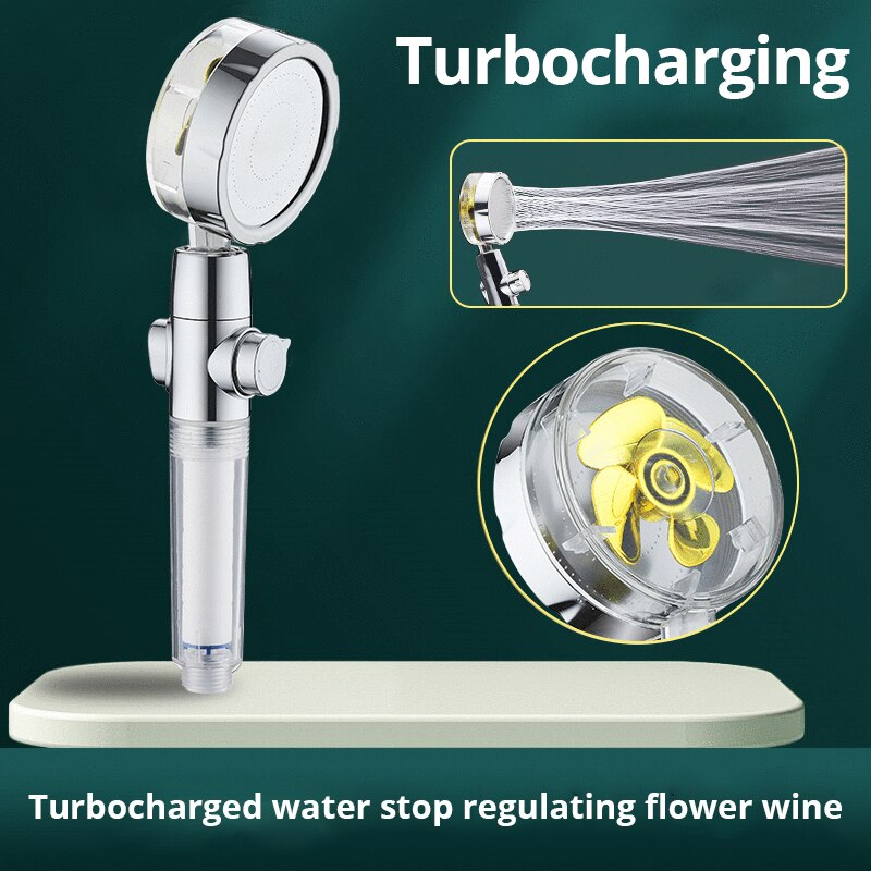 High Pressure Shower Head Handheld - Nuovo soffione doccia con elica filtro