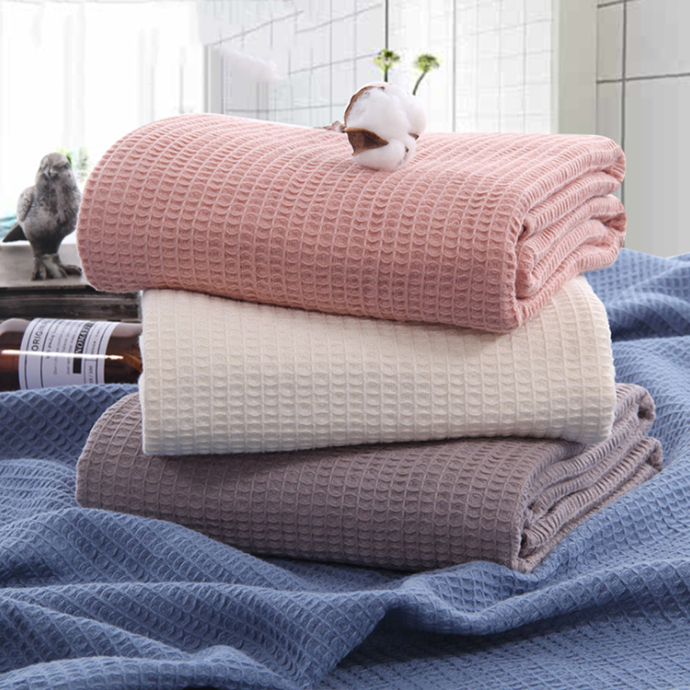 Muslin Cotton Bedspread - Copriletti estivi in mussola Waffle coperte