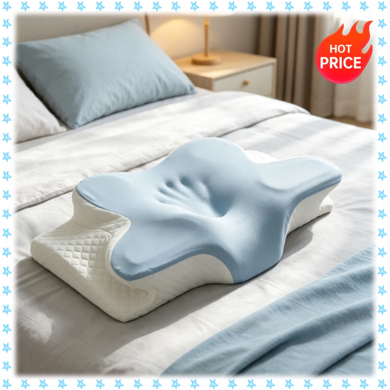 Memory Foam Orthopedic Pillow Neck Pain - Cuscino Cervicale in Memory Foam Traspirante