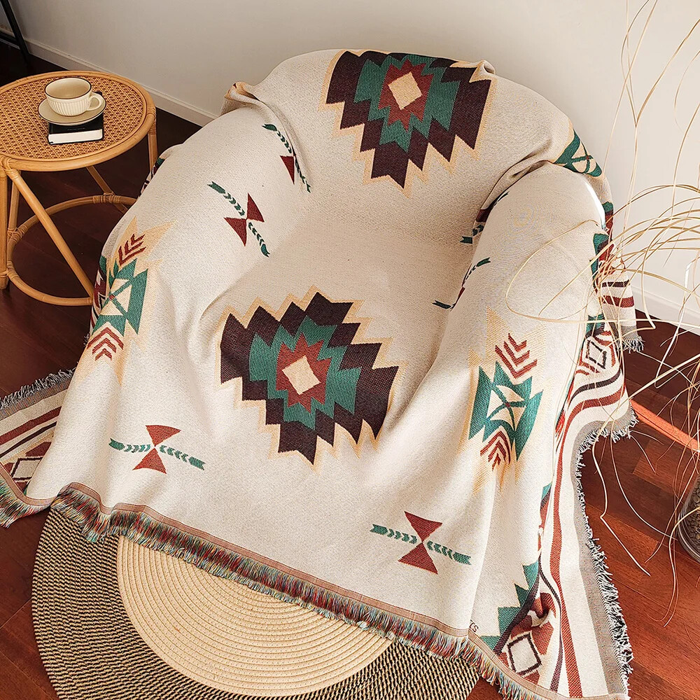 Coperta oversize Boho Azteco c - Boho Throw Blanket Fringe recensione e prezzo