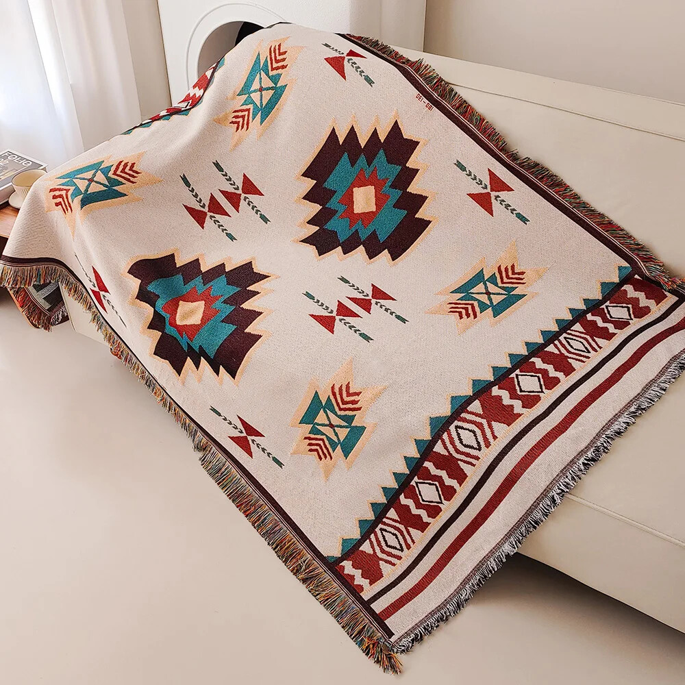 Coperta oversize Boho Azteco c - Boho Throw Blanket Fringe recensione e prezzo