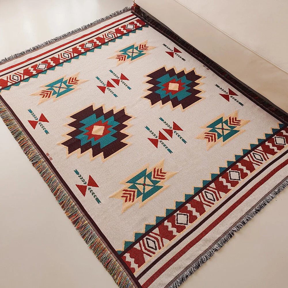 Coperta oversize Boho Azteco c - Boho Throw Blanket Fringe recensione e prezzo