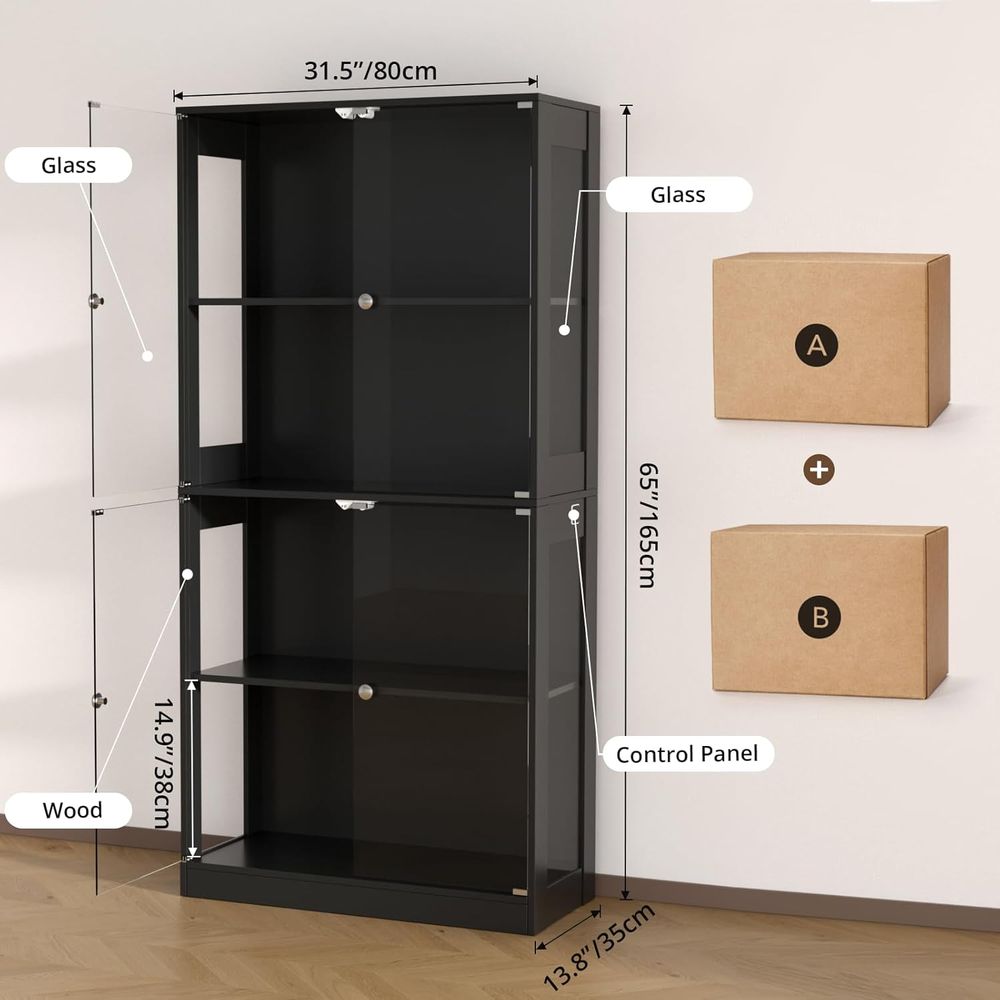 Vetrina con Porta in Vetro, 4  - Lighting recensione e prezzo