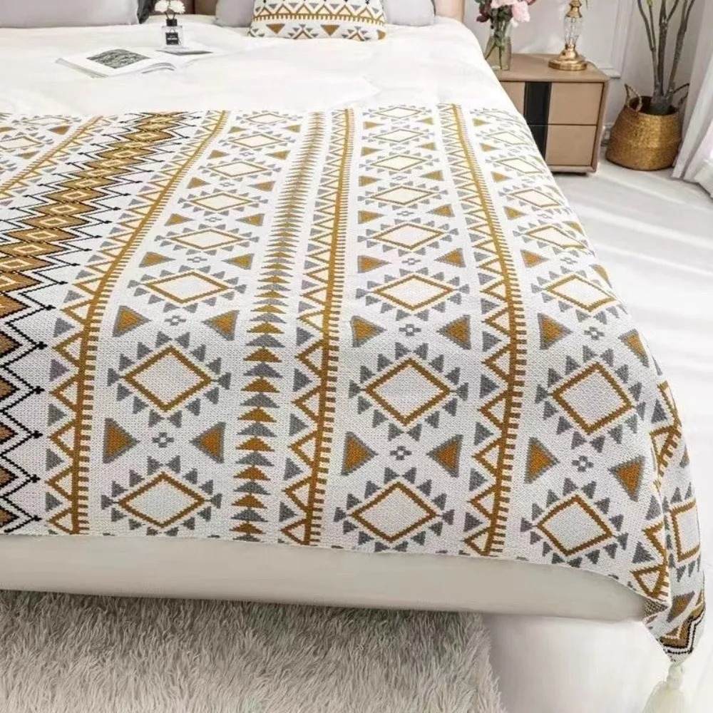 Coperte Vintage in Maglia Gros - Boho Throw Blanket Fringe recensione e prezzo
