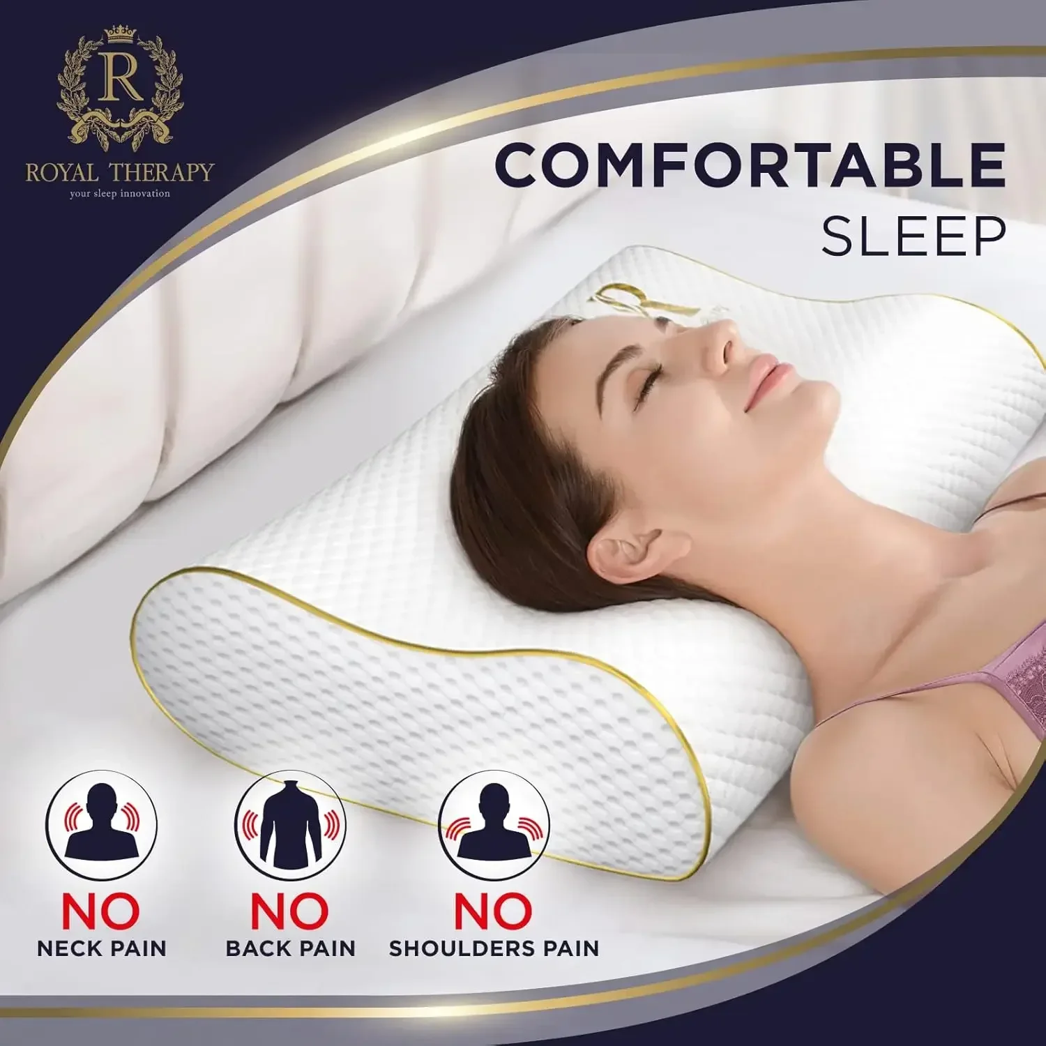 Confezione da 2 Cuscini in Mem - Memory Foam Orthopedic Pillow Neck Pain recensione e prezzo