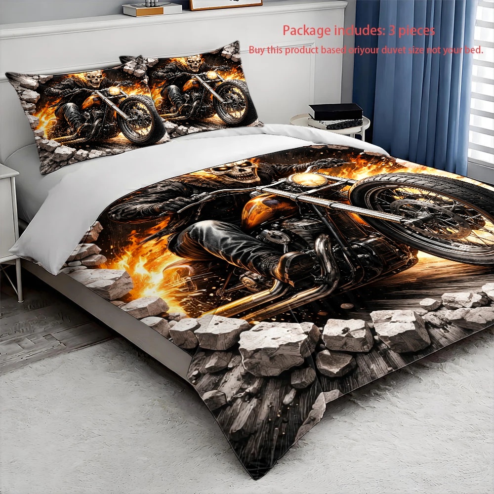 Set Copripiumino Moto Ghost Ri - Duvet Cover Sets With Zipper recensione e prezzo