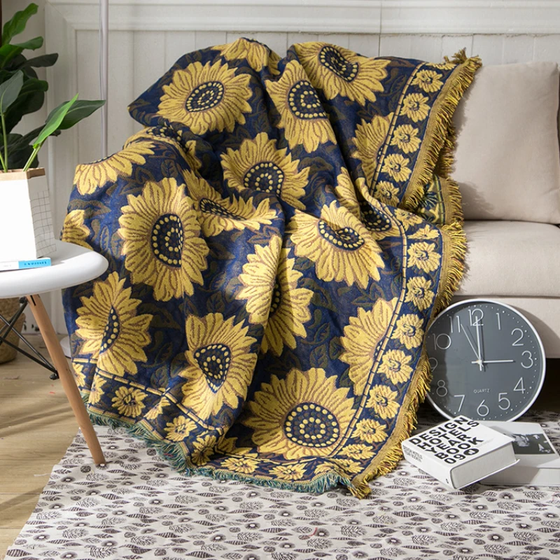 Textile City Ins Rural Blue Su - Boho Throw Blanket Fringe recensione e prezzo