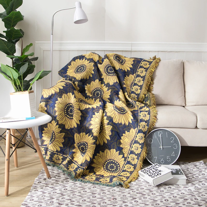 Textile City Ins Rural Blue Su - Boho Throw Blanket Fringe recensione e prezzo