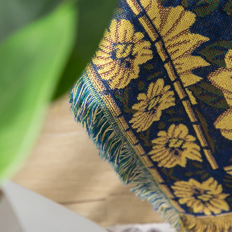 Textile City Ins Rural Blue Su - Boho Throw Blanket Fringe recensione e prezzo