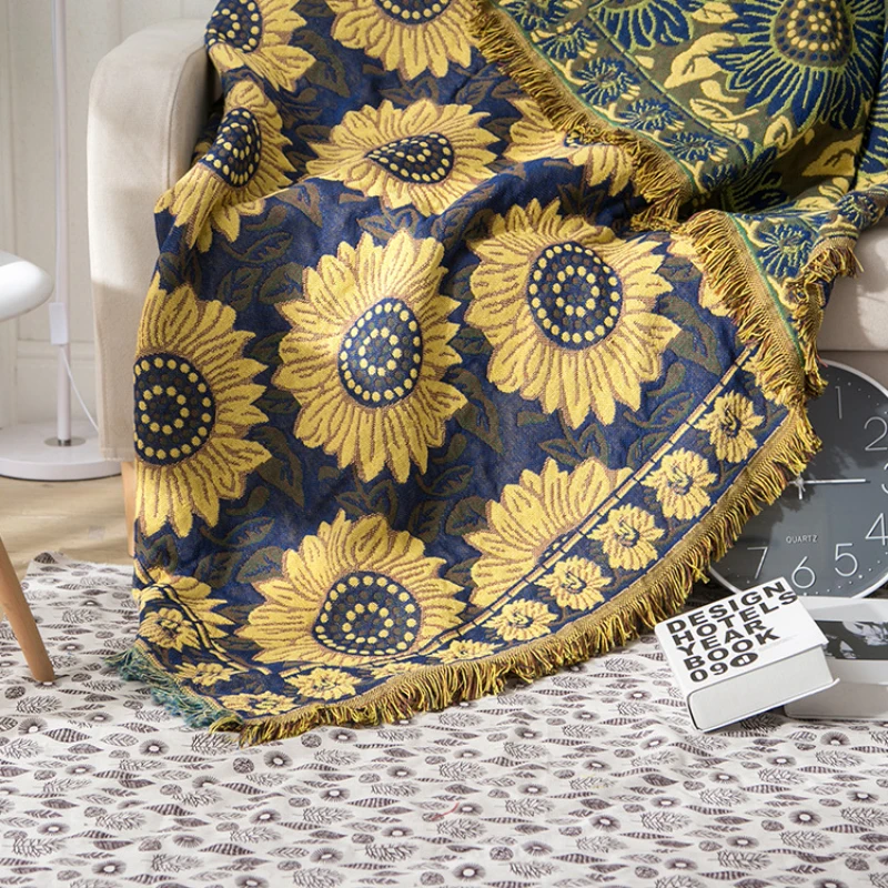 Textile City Ins Rural Blue Su - Boho Throw Blanket Fringe recensione e prezzo