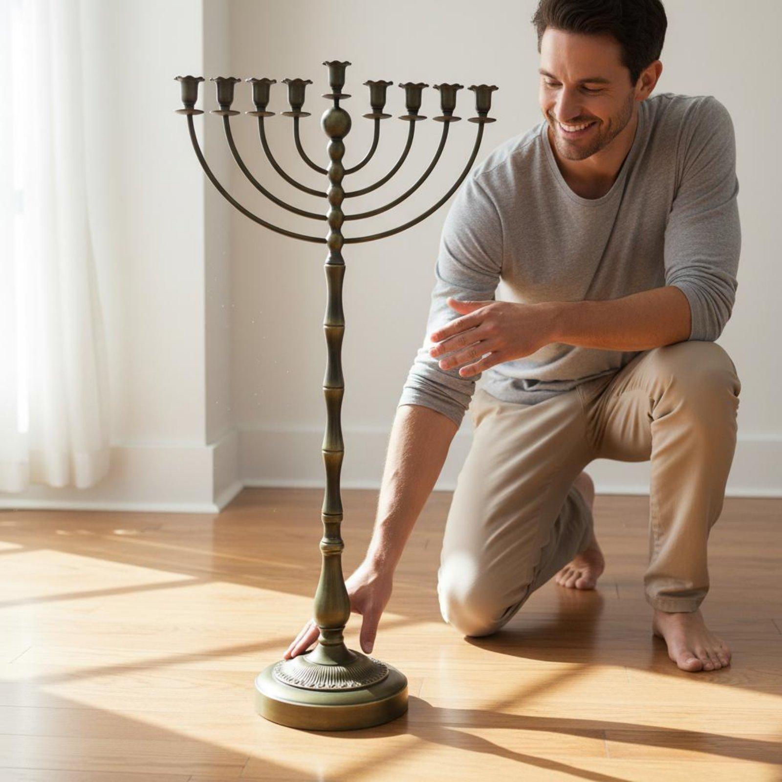 Elegante Porta Menorah in Bron - Home Decor recensione e prezzo