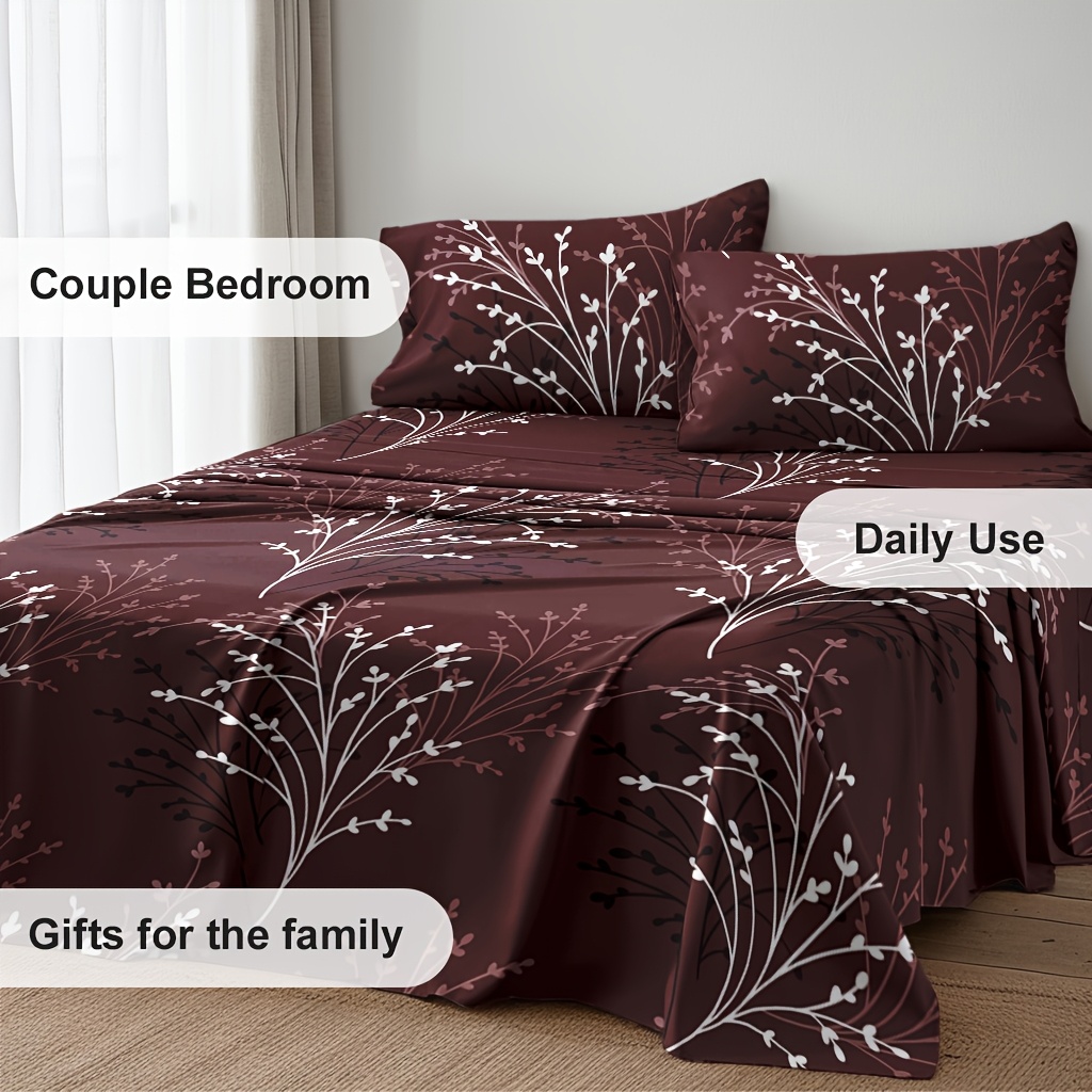 Set di 4 lenzuola con lenzuolo - Fitted Bed Sheets Deep Pocket recensione e prezzo
